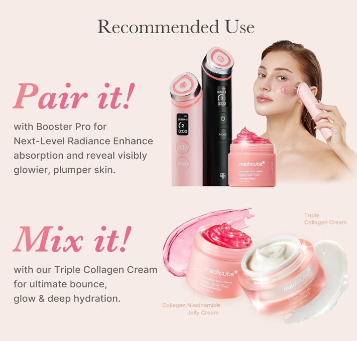 [Medicube] AGE-R Booster PRO ✨ Glass Skin Device + FREE Collagen Jelly Cream 50ml 🎁 (20% OFF)
