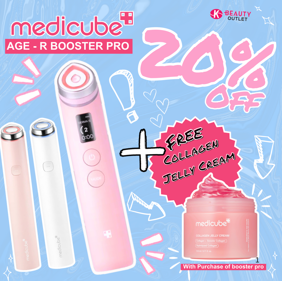 [Medicube] AGE-R Booster PRO ✨ Glass Skin Device + FREE Collagen Jelly Cream 50ml 🎁 (20% OFF)