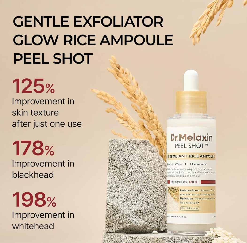[Dr. Melaxin] Peel Shot Exfoliant Rice Ampoule