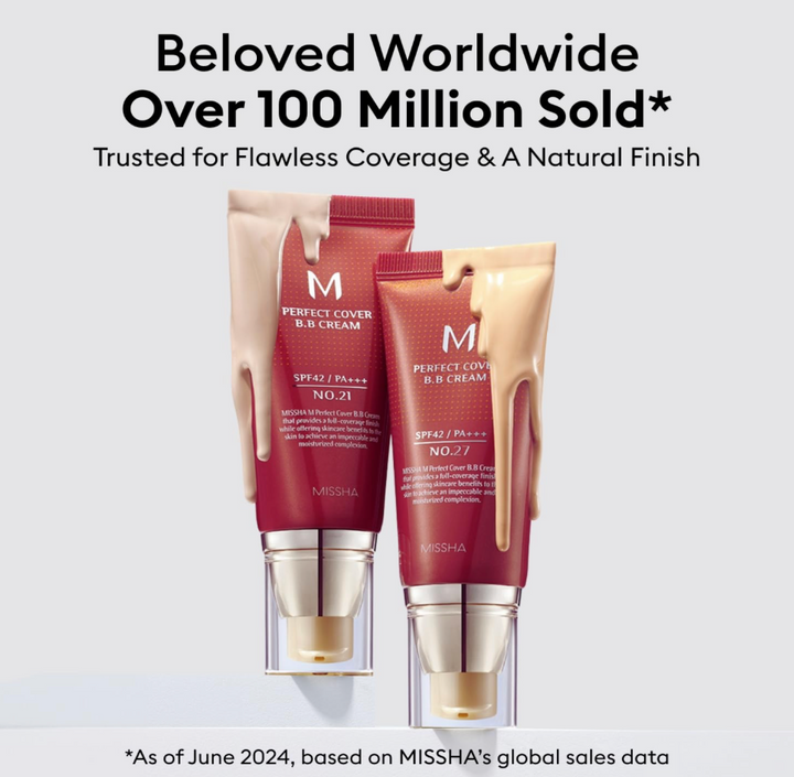 [Missha] M Perfect Covering BB Cream SPF42 PA+++,No.21 Light Beige, 50ml (Option No.21 Natural Beige)