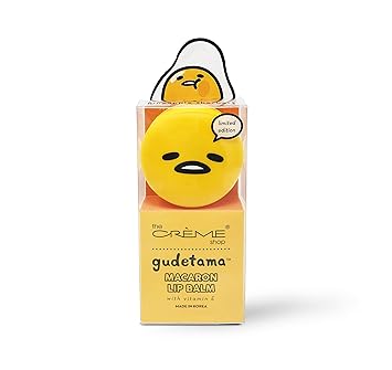 [The Crème Shop] Gudetama Macaron Lip Balm with Vitamin E - Pineapple Sherbet