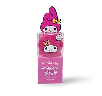 [The Crème Shop] My Melody Macaron Lip Balm with Vitamin E - Strawberry Ice Cream