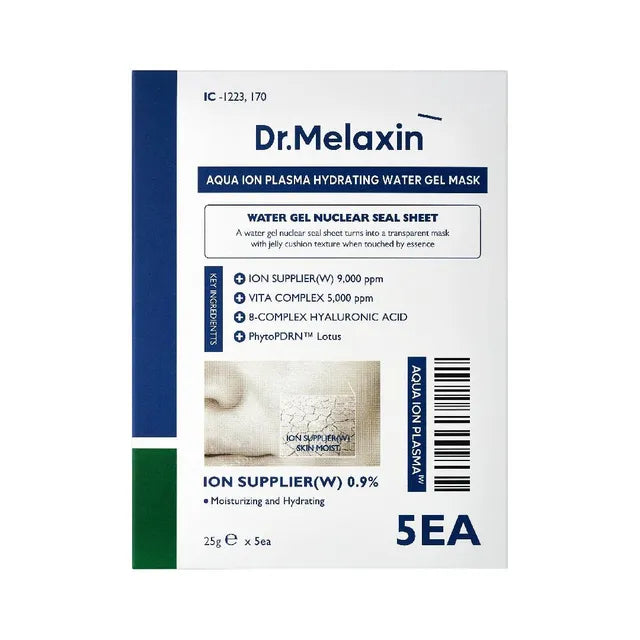 [Dr.Melaxin] Aqua Ion Plasma Hydrating Water Gel Mask (5 Sheets)