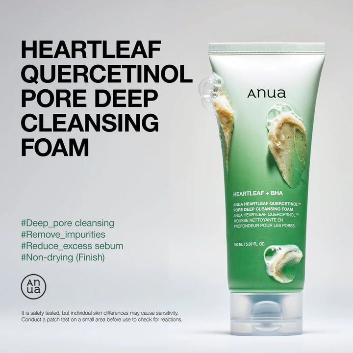 [ANUA] [RENEW] HEARTLEAF QUERCETINOL DEEP CLEANSING FOAM 150ml