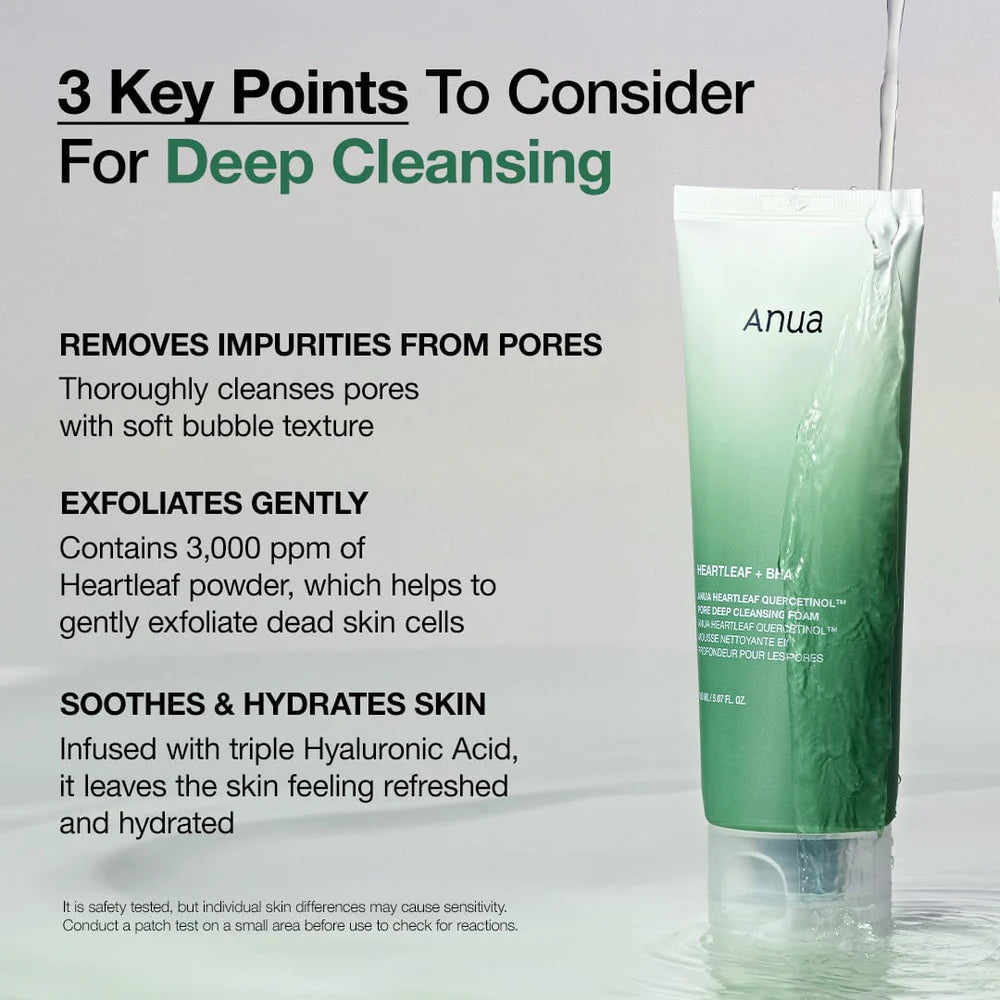 [ANUA] [RENEW] HEARTLEAF QUERCETINOL DEEP CLEANSING FOAM 150ml