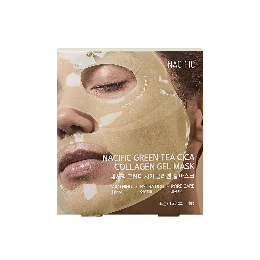 [NACIFIC] Green Tea Cica Collagen Gel Mask (4ea)