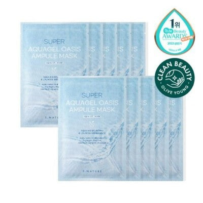 [S.Nature] Super Aqua Gel Oasis Ampoule Mask Box (10pcs)