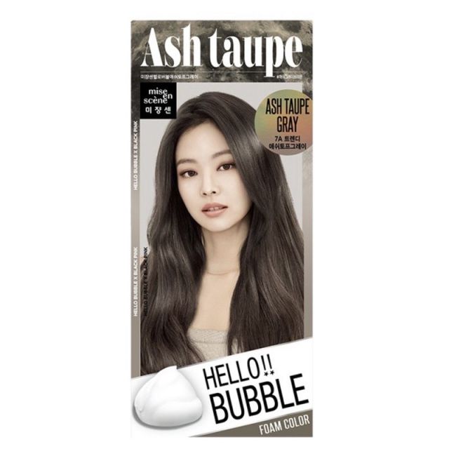 [MiseEnScene] Hello Bubble HAIR Foam Color 7A ASH TAUPE