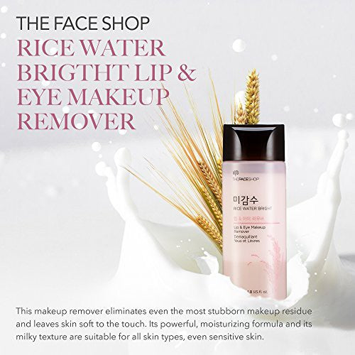 [THE FACE SHOP] Rice Water Bright Lip & Eye Remover 120ml