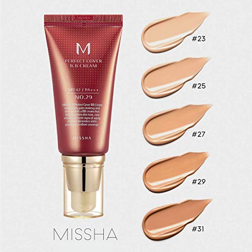 [Missha] M Perfect Cover BB Cream  (No.29 Caramel Beige) SPF 42 PA+++ 50ml