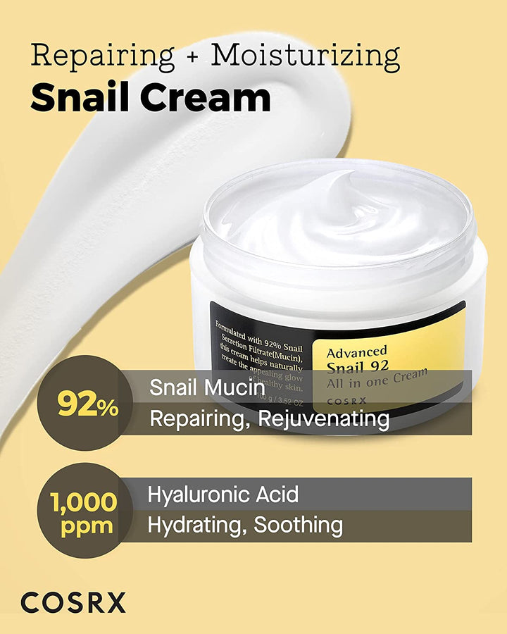[COSRX] Advanced Snail 92 All in One Repair Cream 3.52 oz / 100g