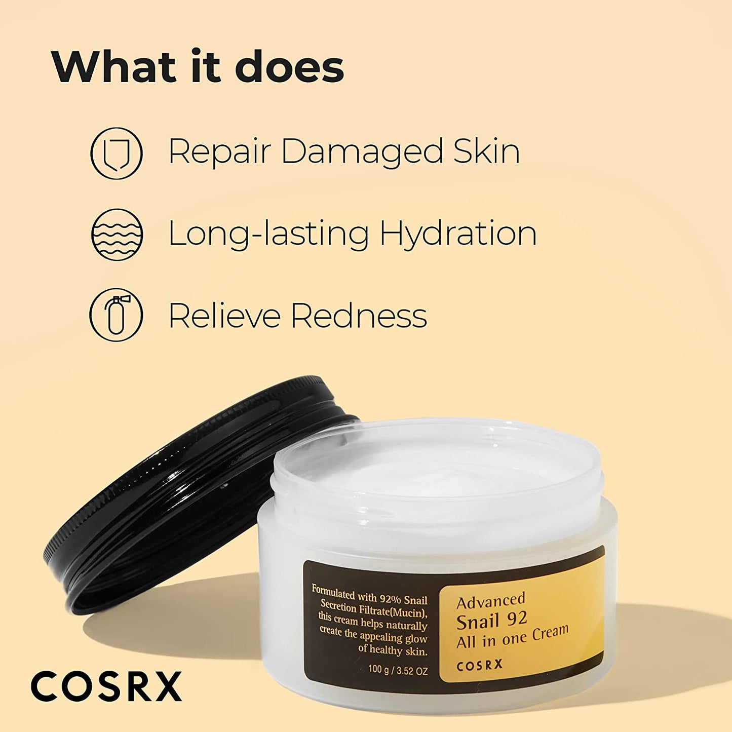 [COSRX] Advanced Snail 92 All in One Repair Cream 3.52 oz / 100g