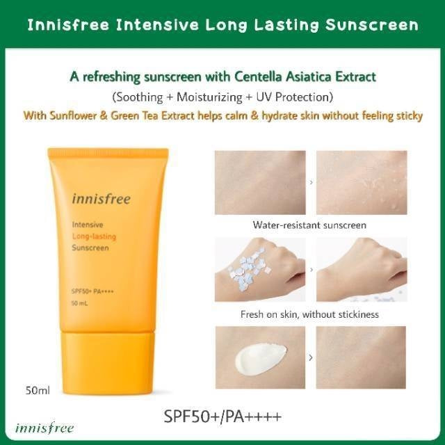 이니스프리 인텐시브 롱래스팅 선스크린 SPF50+/PA++++ 50ml 
