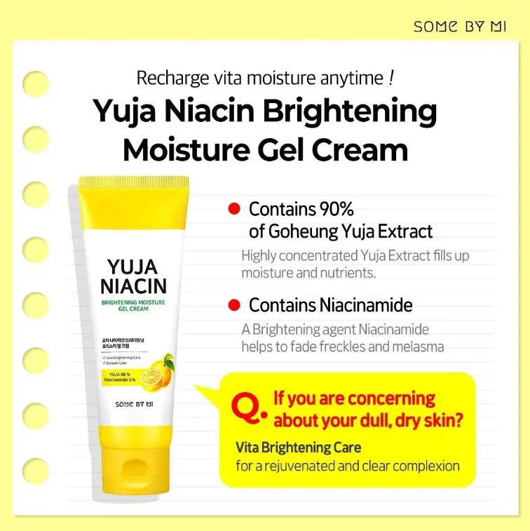 [SOMEBYMI] Yuja Niacin Brightening Moisture Gel Cream 100ml